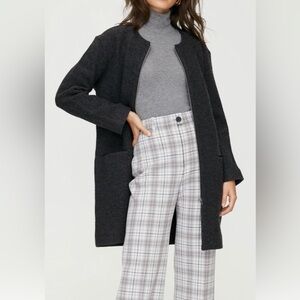 Aritzia Wilfred Banville jacket charcoal gray merino wool Sz L